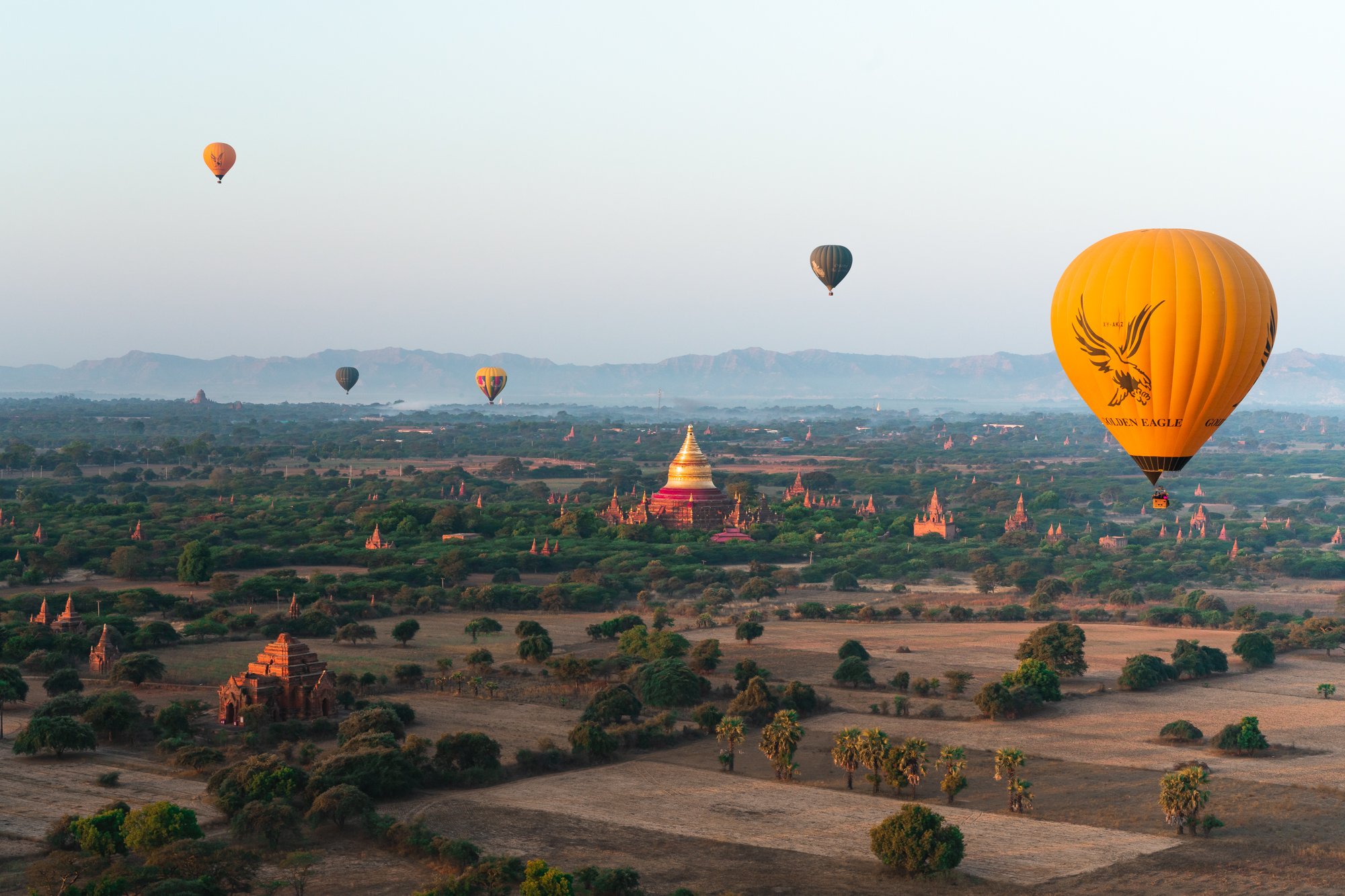 Balloons over Bagan